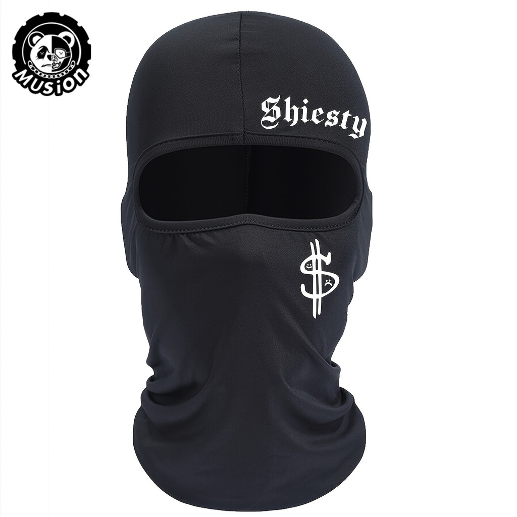 Musion Shiesty Y2K Hip Hop Dollar Fashion Print Face Mask Breathable Motorcycle Mask Balaclava Breathable Headwear for Riding and Outdoor Sport
