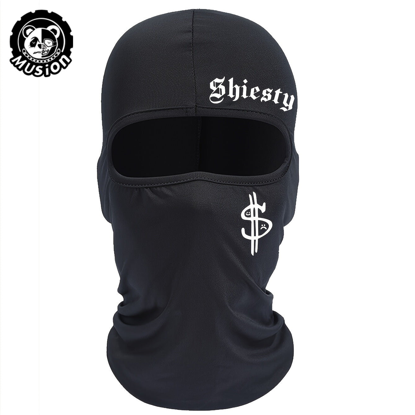 Musion Shiesty Y2K Hip Hop Dollar Fashion Print Face Mask Breathable Motorcycle Mask Balaclava Breathable Headwear for Riding and Outdoor Sport