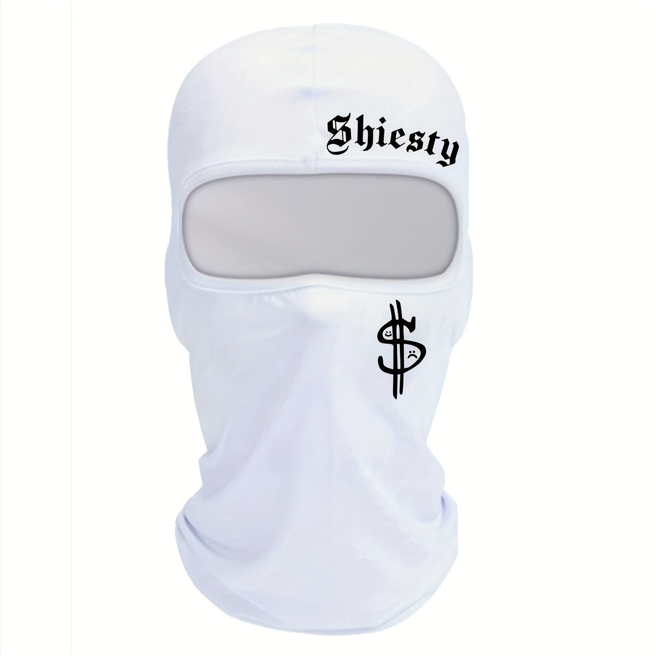 Musion Shiesty Y2K Hip Hop Dollar Fashion Print Face Mask Breathable Motorcycle Mask Balaclava Breathable Headwear for Riding and Outdoor Sport