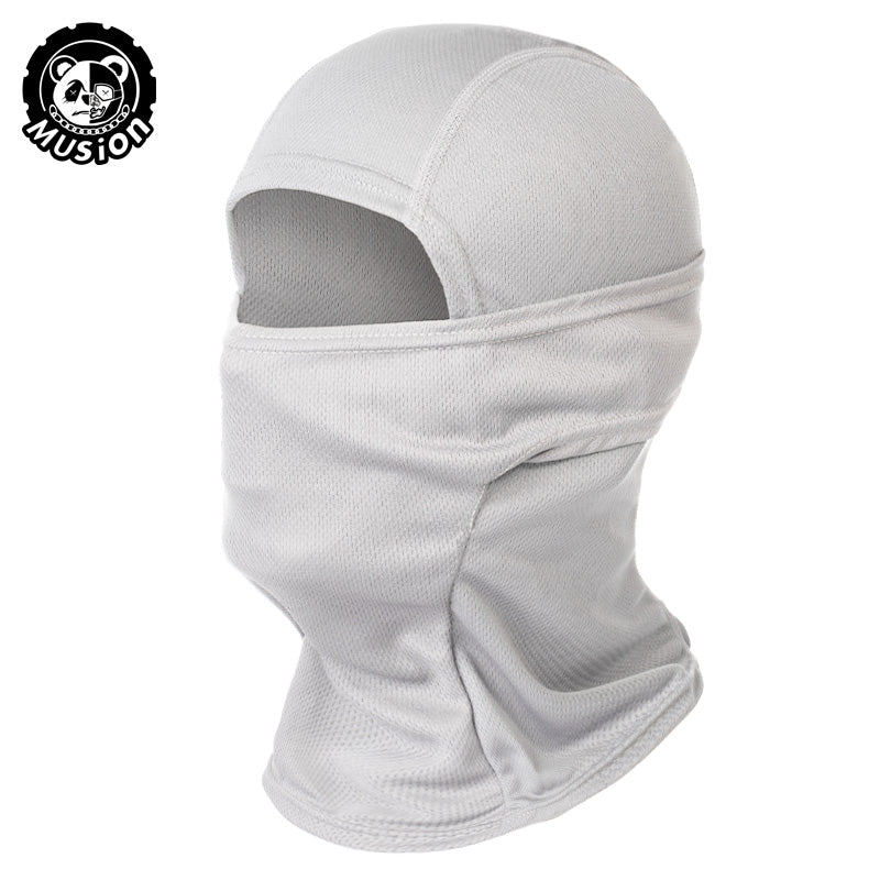 Musion Motorcycle Balaclava Sun Protection Full Face Mask Breathable Mesh Airsoft Mask Balaclava Bicycle Cycling Head Cover Under Helmet