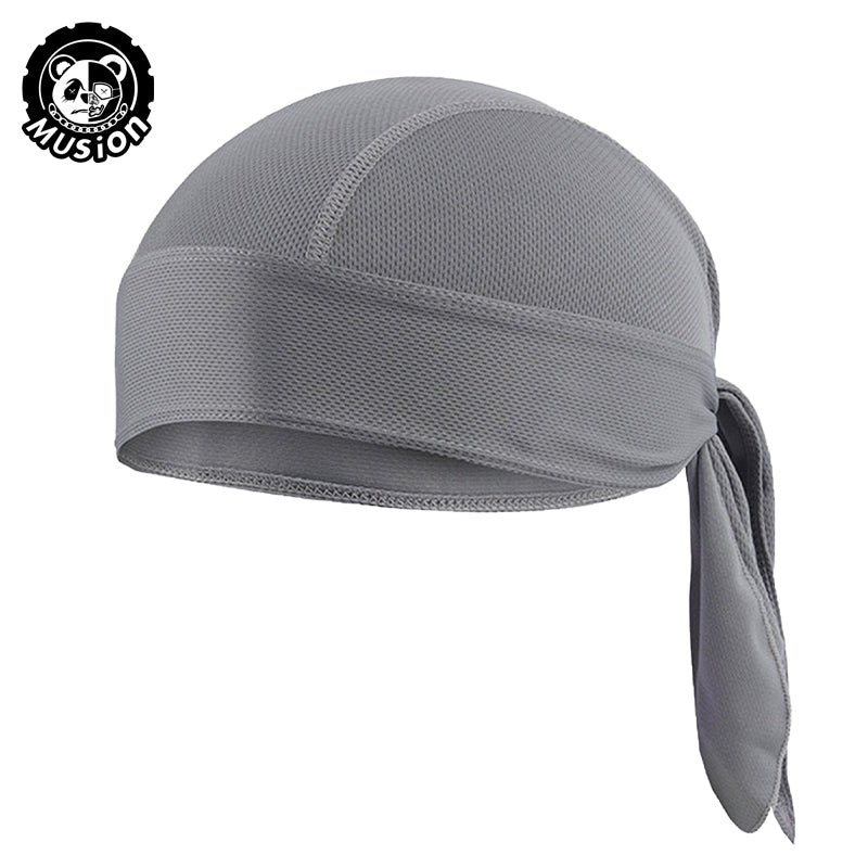 Musion Durag for Men Cycling Pirate Hat Breathable Mesh Pirate Bandana Cap Sweat Absorbent Helmet Inner Head Cover Skull Cap for Rider