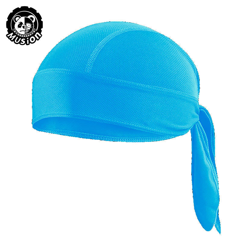 Musion Durag for Men Cycling Pirate Hat Breathable Mesh Pirate Bandana Cap Sweat Absorbent Helmet Inner Head Cover Skull Cap for Rider